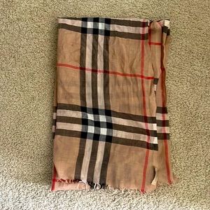 Burberry Giant Check Print Scarf
